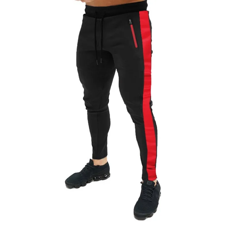 

2021 new sports pants men's jogging sports pants gymnastics new solid color men's fitness training pants