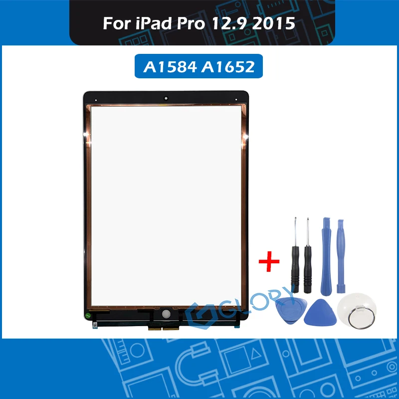 

Новый сенсорный экран A1584 A1652 для iPad Pro 12,9 2015 Сенсорная панель дигитайзер внешнее стекло замена