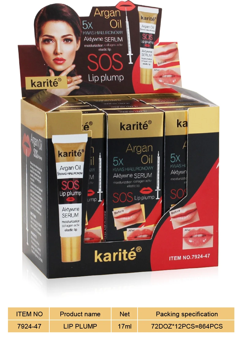 Блестящая жидкая помада для губ сексуальная объемная защита увлажнитель