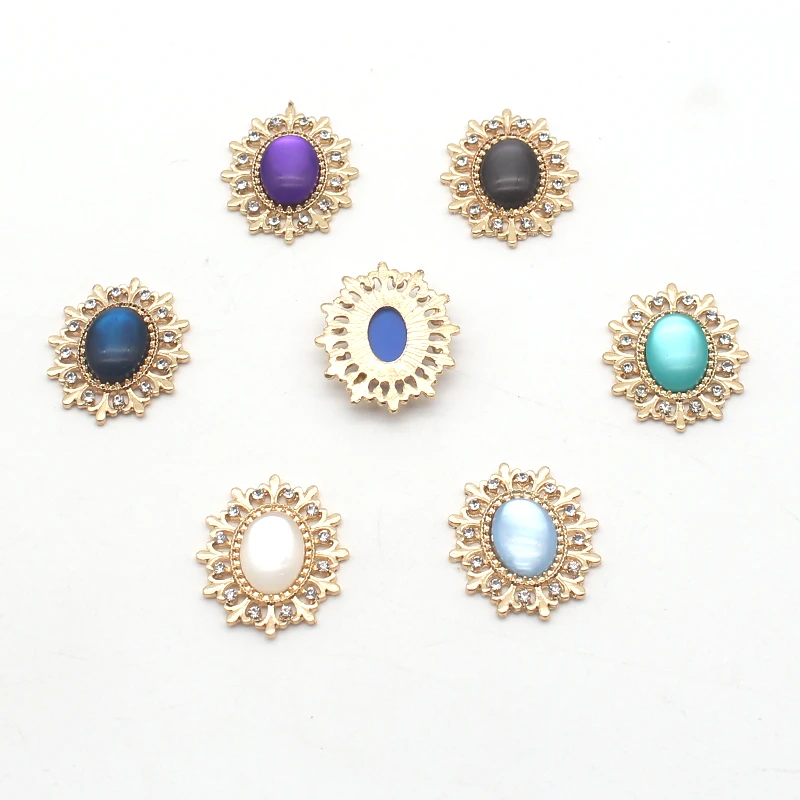 Новинка 10 шт./лот 15*28 мм овальные полые пуговицы с плоским дном для шитья