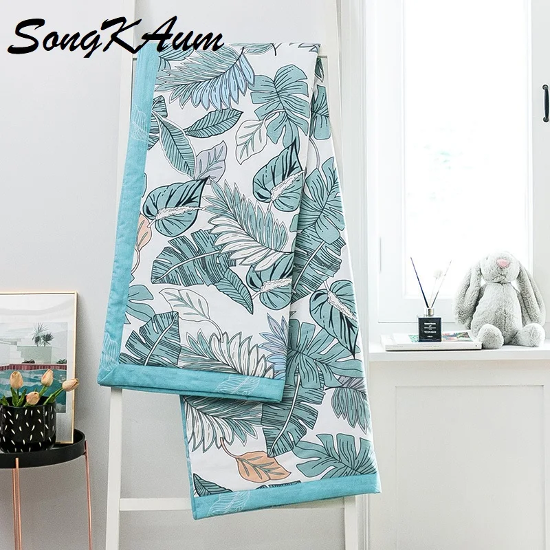 

SongKAum 100% Twisted Cotton Air-conditioned Summer Cooling Comforter Pure Cotton Children's Thin Quilt
