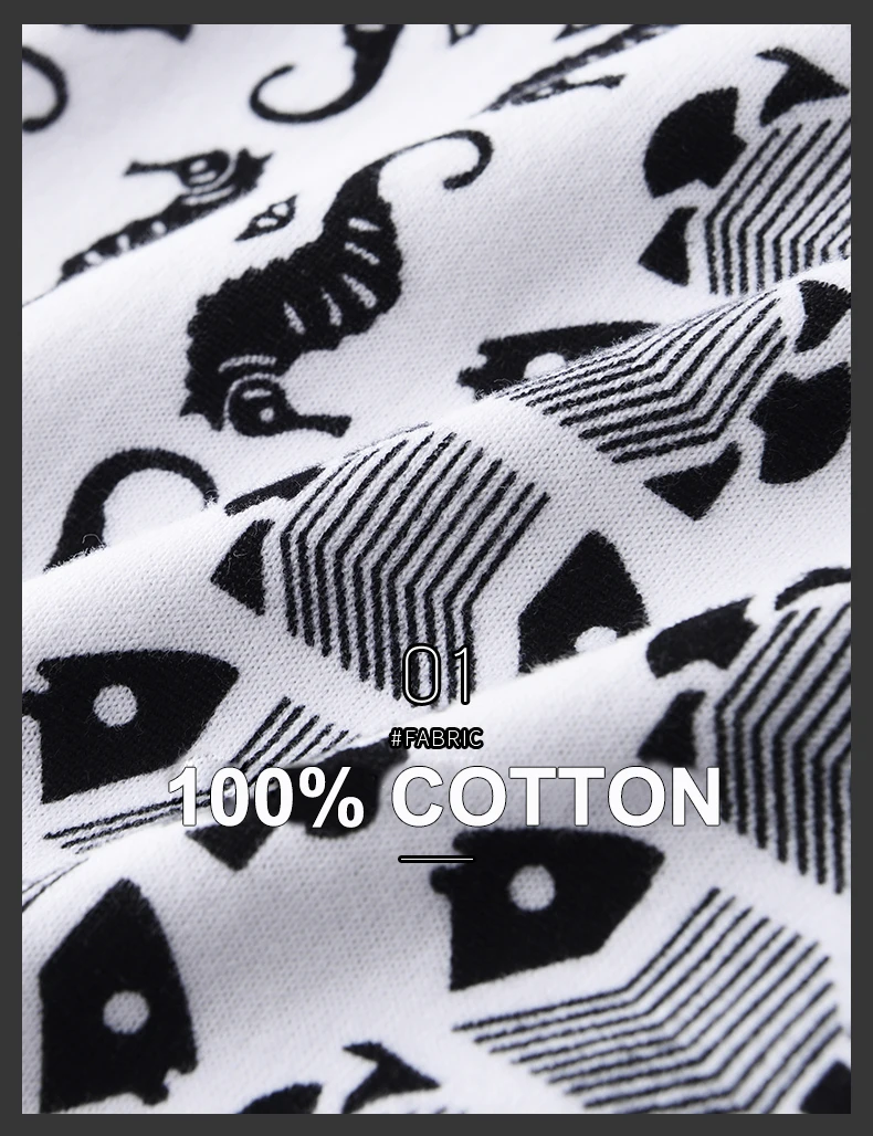 

100% Cotton Men T-shirt Luxury Ocean Style Printed Knitted Mens T-shirts Plus Size 3XL 4XL Slim Fit Summer Man Tee
