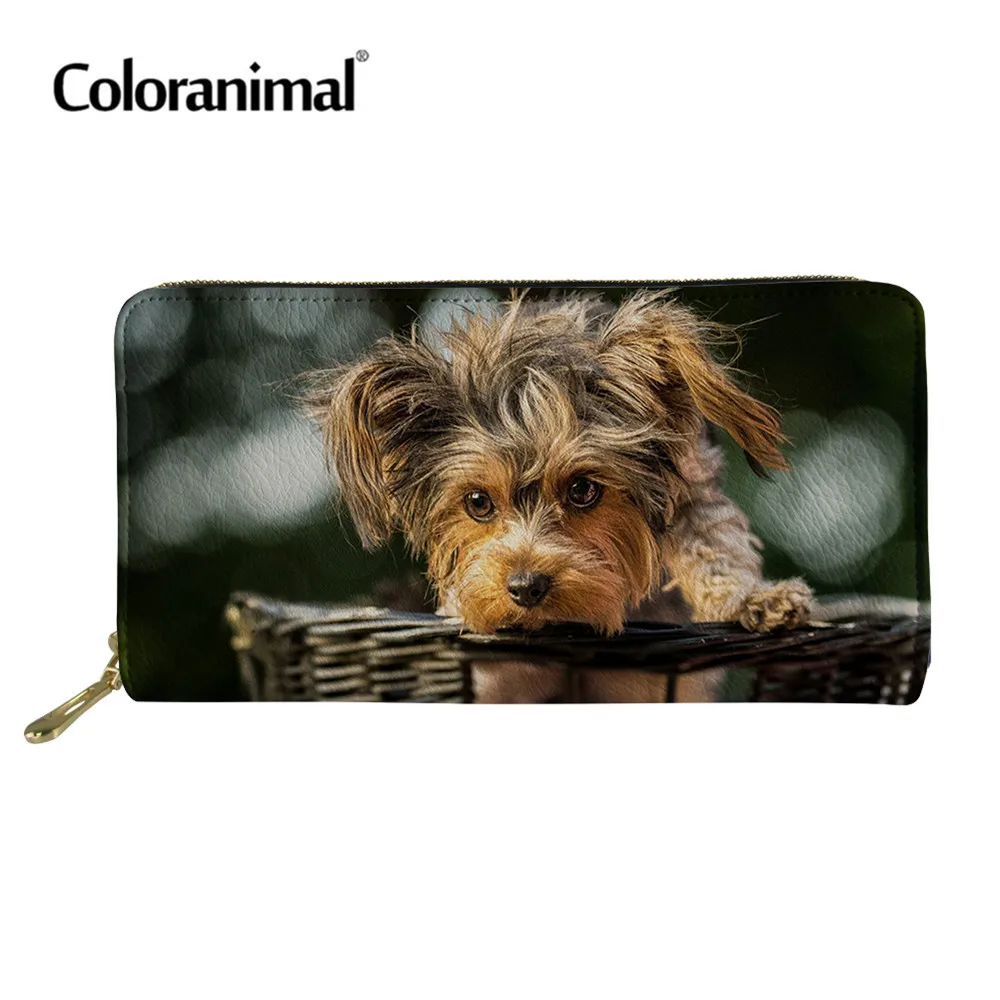 Симпатичный дизайнерский брендовый кошелек Coloranimal Yorkies женские сумки