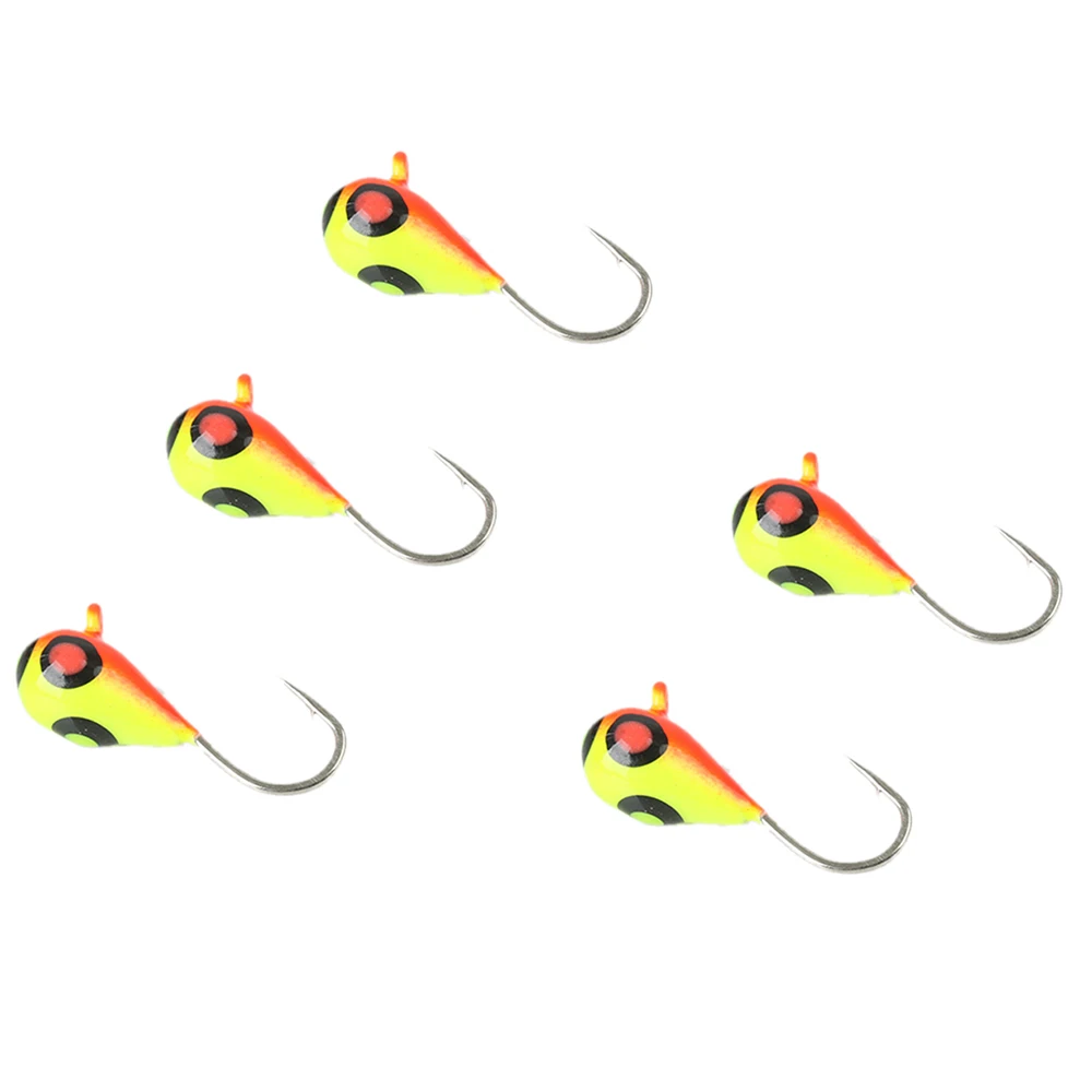 5pc Ice jig 072 Maximumcatch 0,42 г-1,90 г вольфрамовый джиг для подледной рыбалки 11 мм-17 мм приманка для подледной рыбалки 16#14#12# японский крючок для зимней рыбалки - Цвет: 5pc Ice jig 072