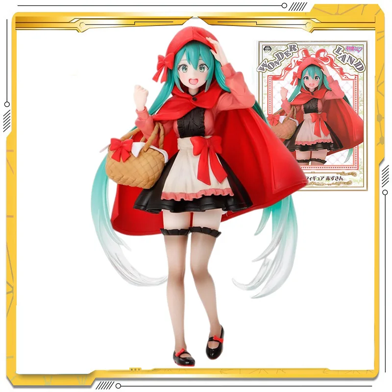 Оригинальные фигурки героев аниме Hatsune Miku маленькая красная капота