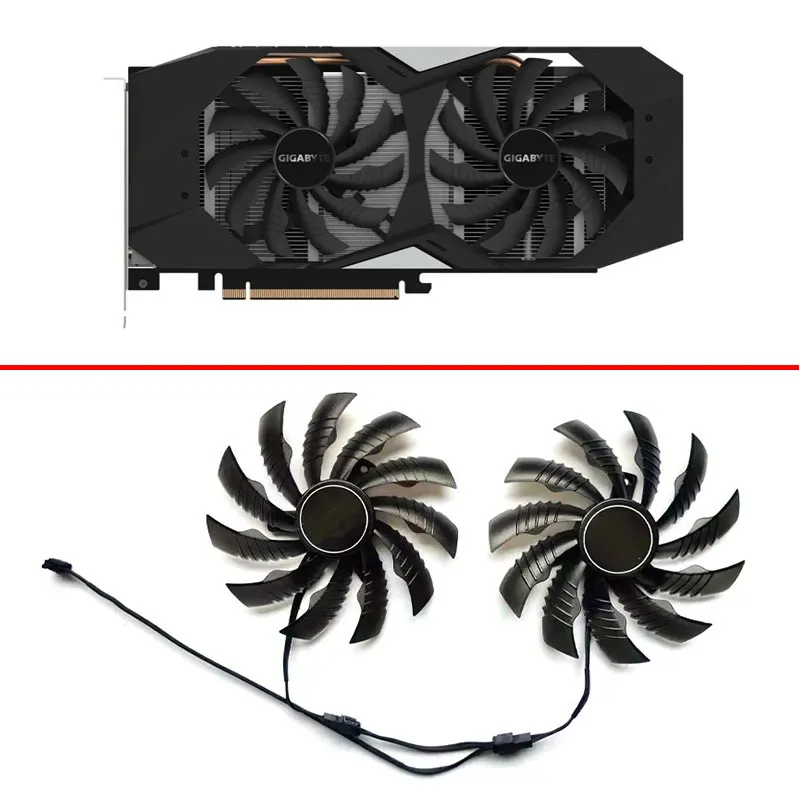 

Оригинальный вентилятор для графической карты Gigabyte GTX 1650 1660Ti RTX 2060 2070, 2 шт., 95 мм