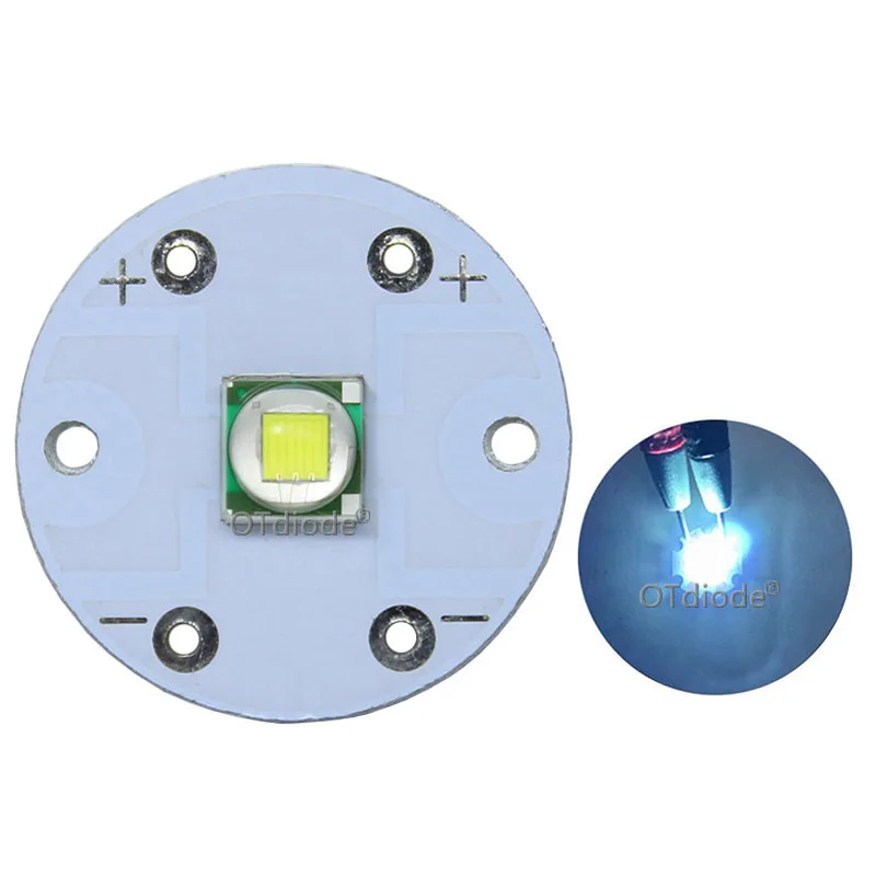 CREE XML2 XML T6 U2 LED Diode SMD5050 10W Round 20mm PCB for Flashlight Car light Headlight High Power Bulb bead DIY Parts