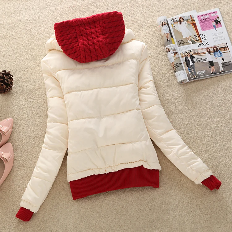 И куртки 2020 пальто новое осенне-зимнее женское тонкое трикотажное с капюшоном