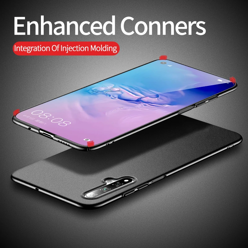 Чехол для Huawei Honor 20 Ультратонкий матовый жесткий чехол из поликарбоната 20i 10 10i Pro