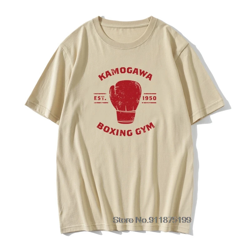 Hajime No Ippo KBG Design T-Shirts Camisetas Tee Shirt Pure Cotton Short-Sleeve New Design Male Crewneck Men T Shirts Plus Size