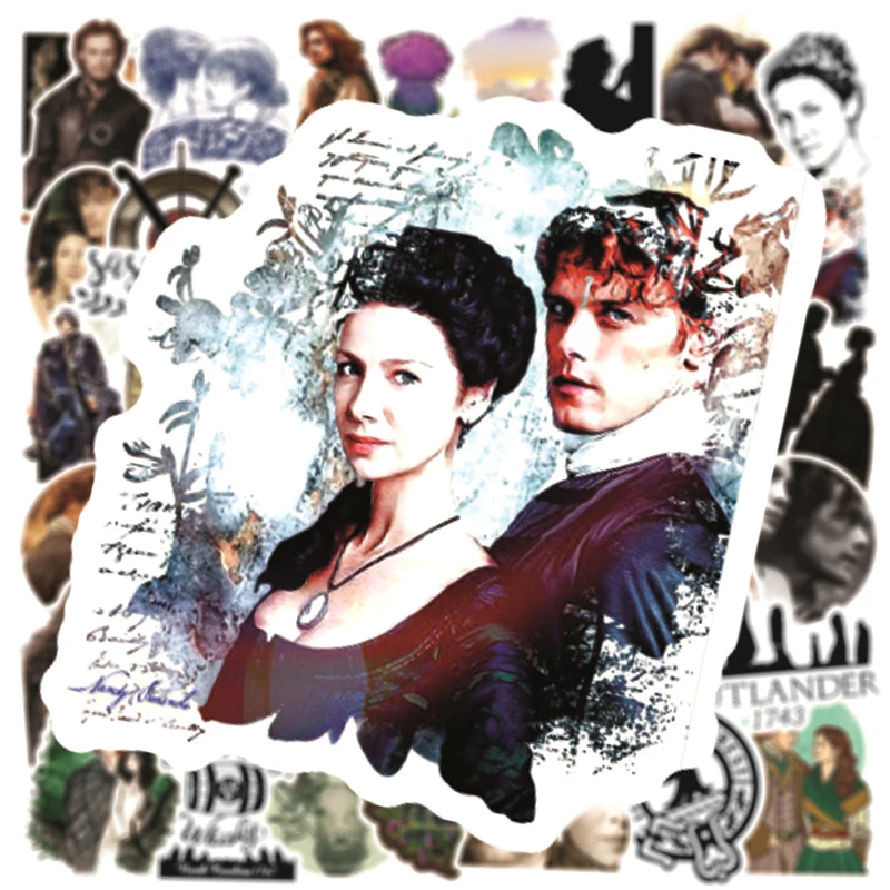 Pegatinas cl&aacute;sicas de la serie de TV Outlander para motocicletas, vasos de agua, muebles, juguetes para ni&ntilde;os, caja de equipaje, 10/30/50 unids/paquete-2