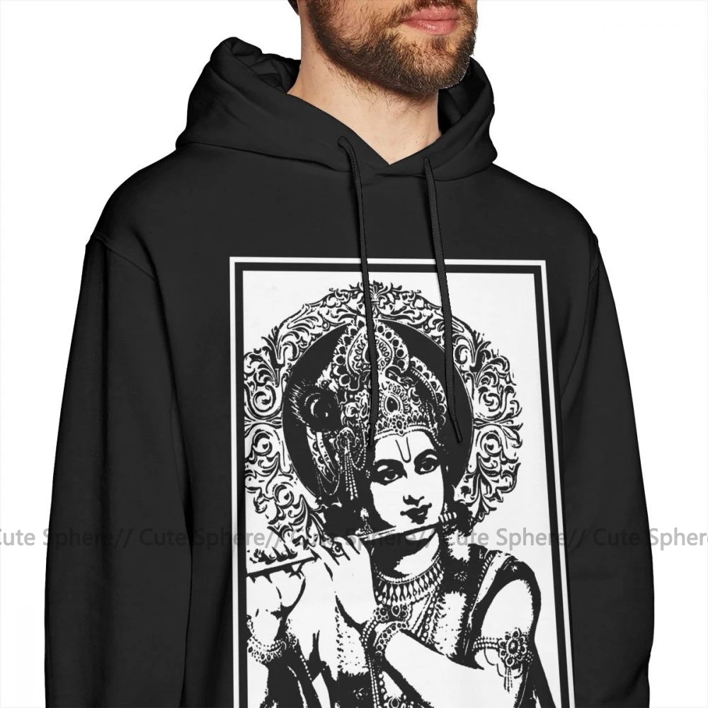 Толстовка с капюшоном Krishna толстовки лорд Кришна серый Модный пуловер толстовка