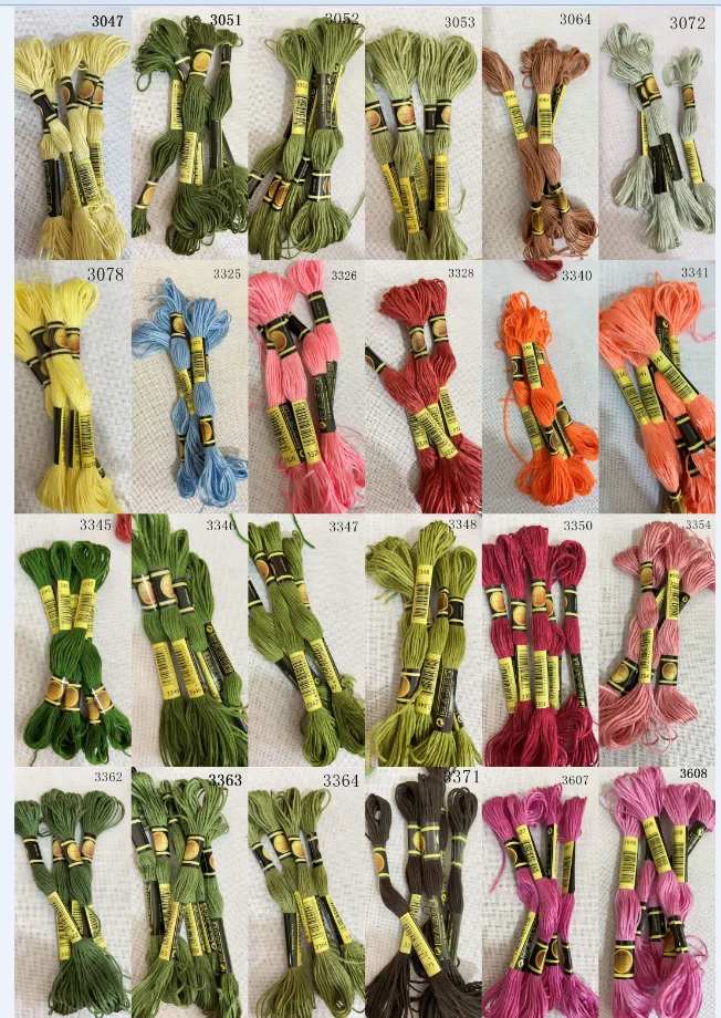 

oneroom 10 pieces cross stitch threads / cross stitch embroidery thread / Custom threads colors 08 4