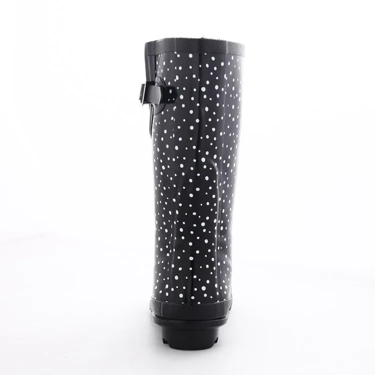 Сапоги Aleafalling женские резиновые ПВХ водонепроницаемые плоская подошва прочные с