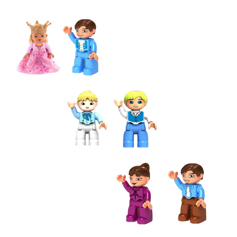Duplo Legoing косплей полицейский инженер Доктор девочка мальчик Мультяшные фигурки