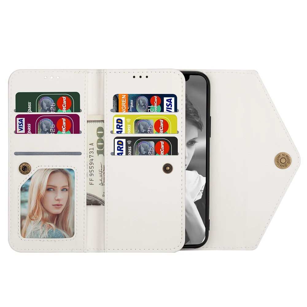 Чехол-книжка для Samsung Note 20 + A6 A7 2018 A71 A51 A41 A21 A70 A50 A40 A30 A20 кожа магнитный | Мобильные