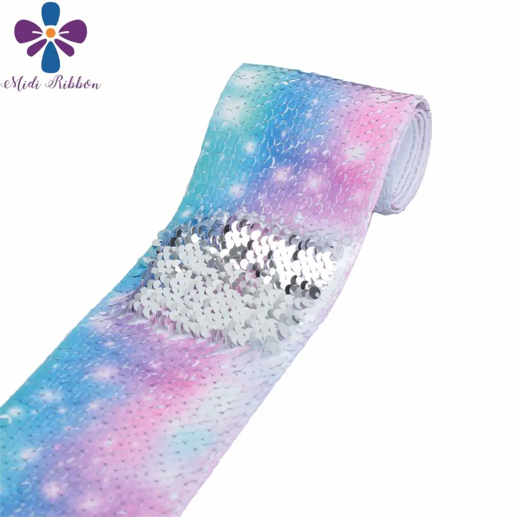 3 &quot75 мм Фиолетовый Galaxy градиент цвета радуги двойной Реверсивный Серебряный