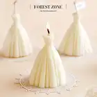 Свадебная Свеча для платья невесты подружки невесты ручной работы, десертная Ароматизированная Свеча для торта, подарок подруге на день рождения, свадебное украшение