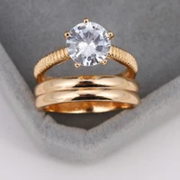 women rings four prongs inlaid irregular white zircon rings fashion glamour banquet promise ring birthday gift for girlfriend