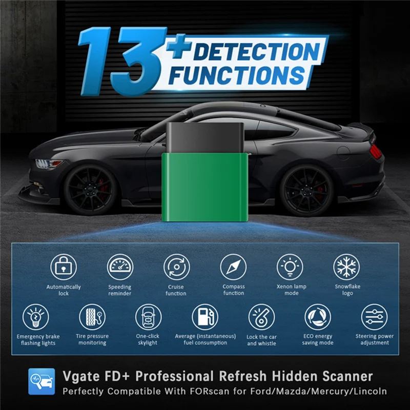 Vgate vLinker FD + ELM327 Bluetooth 4 0 FORscan для Ford/Mazda OBD2 автомобильный диагностический OBD 2 сканер