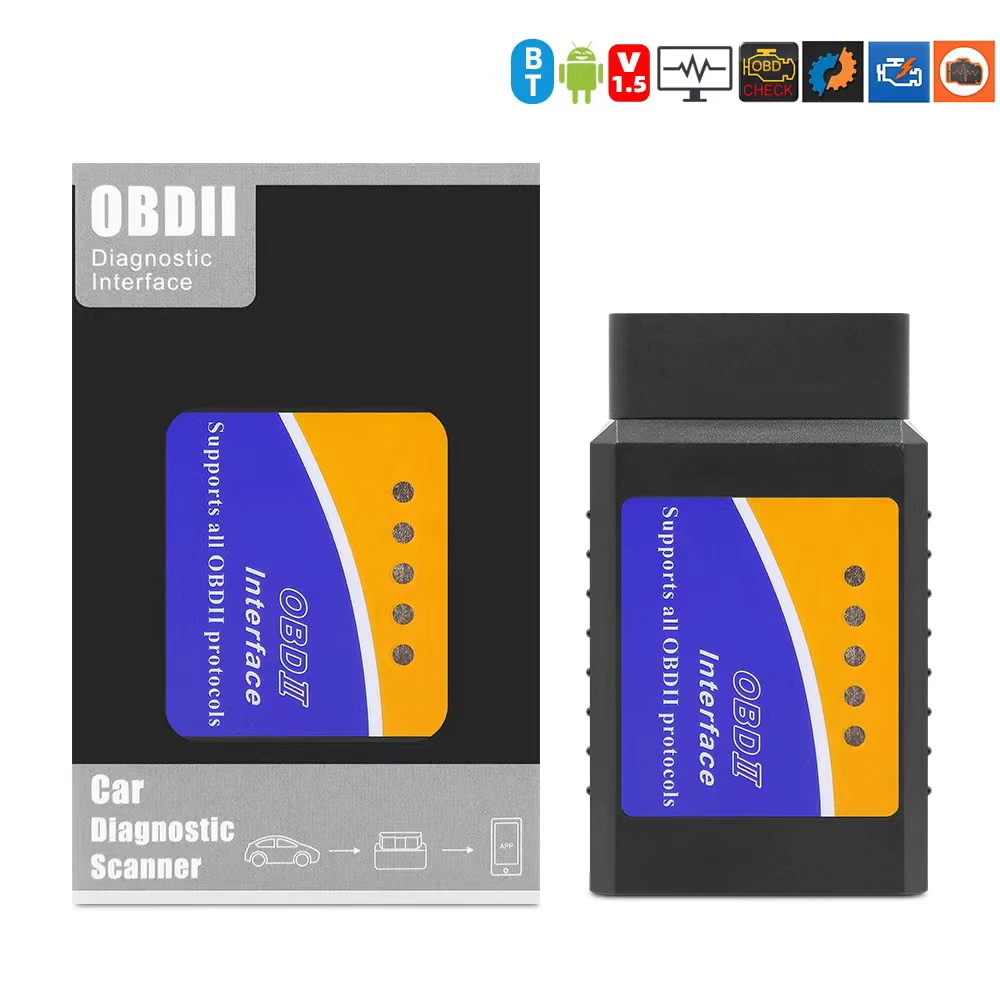 OBD2 elm327 V1.5 Bluetooth-совместимый 5 0 для Android/IOS/windows OBDII Автомобильный считыватель кодов