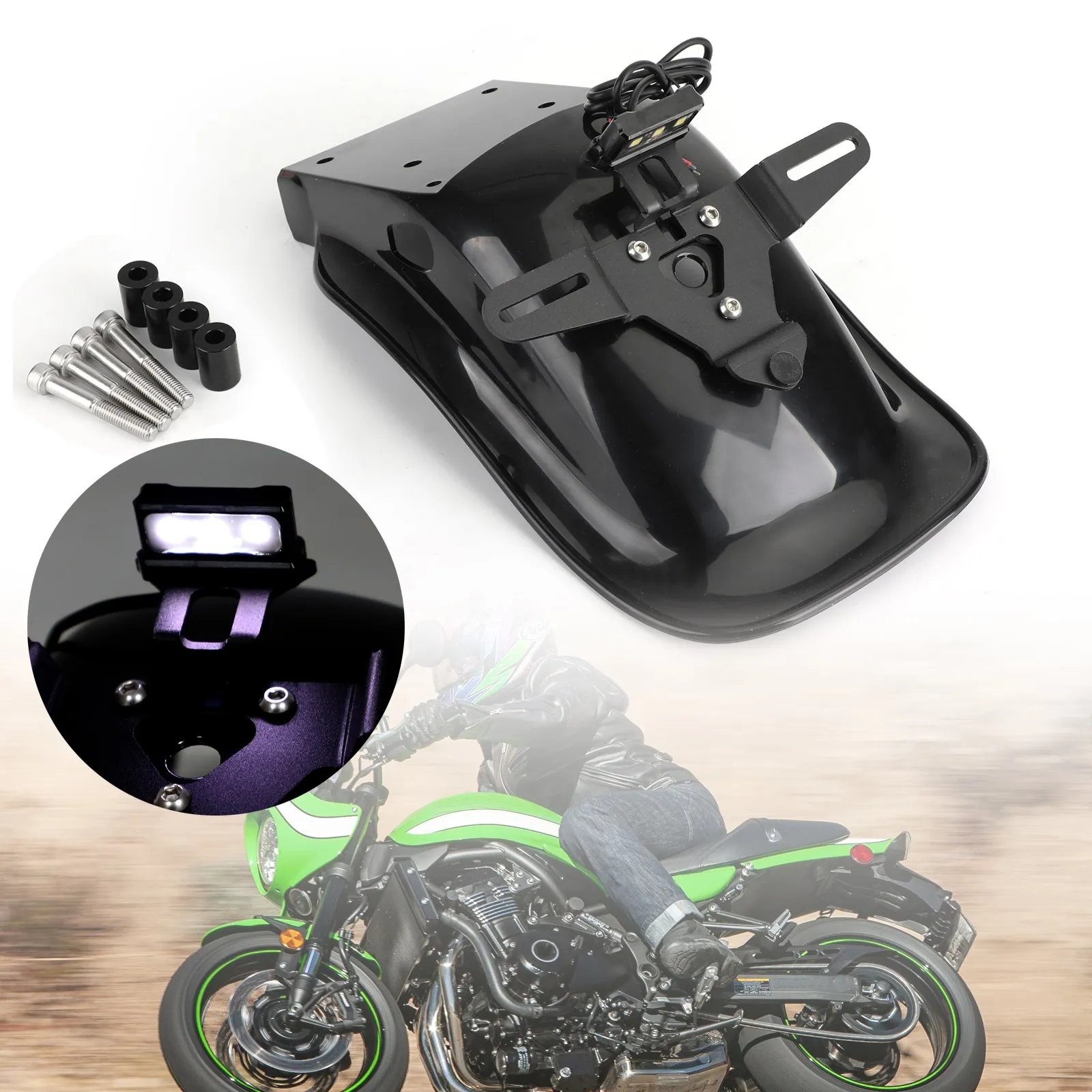

Брызговик заднего крыла из АБС-пластика для Kawasaki Z900 RS z900rs cafe 2018-2019, аксессуары для мотоциклов, запчасти