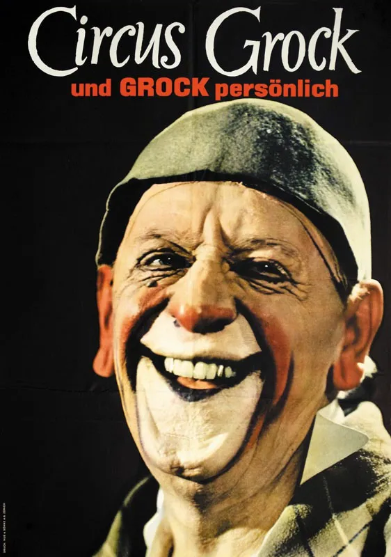 Switzerland Circus Ads Grock Classic Canvas Paintings Vintage Wall Posters Stickers Home Decor Gift |