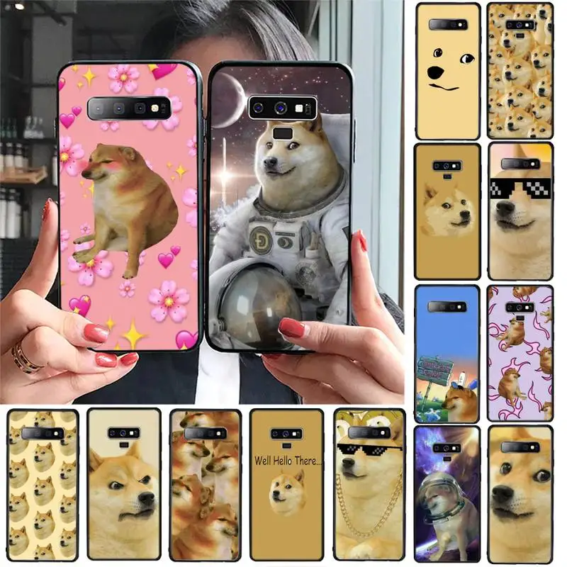 

TOPLBPCS Doge Meme Kabosu Cute funny Phone Case For Samsung Galaxy S20 S10 Plus S10E S5 S6 S7edge S8 S9 S9Plus S10lite 2020