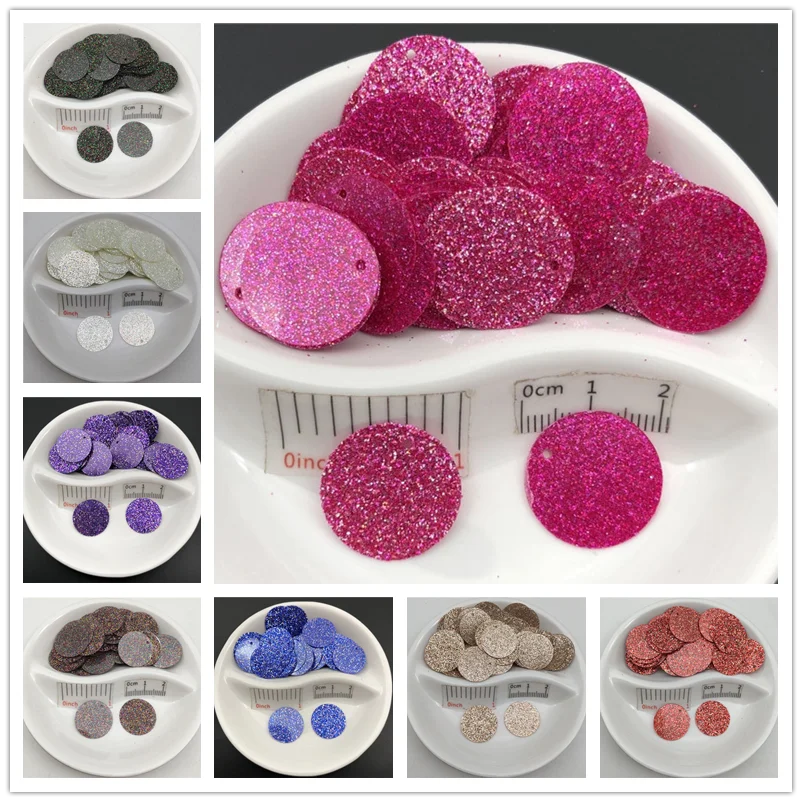 Pailettes 20mm Silde Hole Glitters Sequin Flat Round Loose Sequins Sewing Wedding Decoration Craft Scrapbook DIY Accessories | Дом и сад