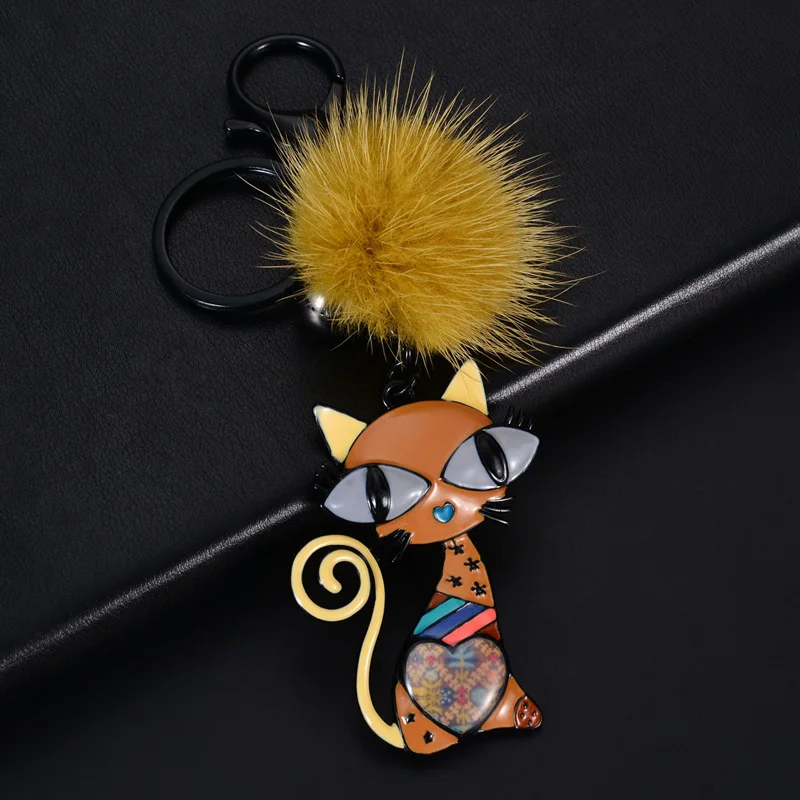 D & Rui ювелирные изделия брелки в виде кота для женщин женские сумки милый