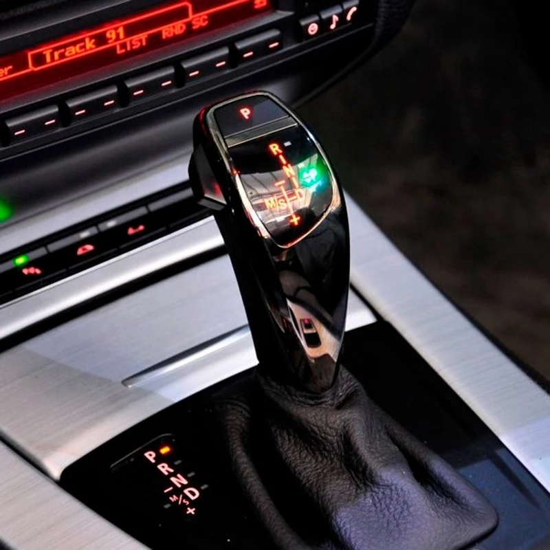 Lhd автоматическая светодиодная ручка переключения передач рычаг для B-m-w E46 E60 E61 E63