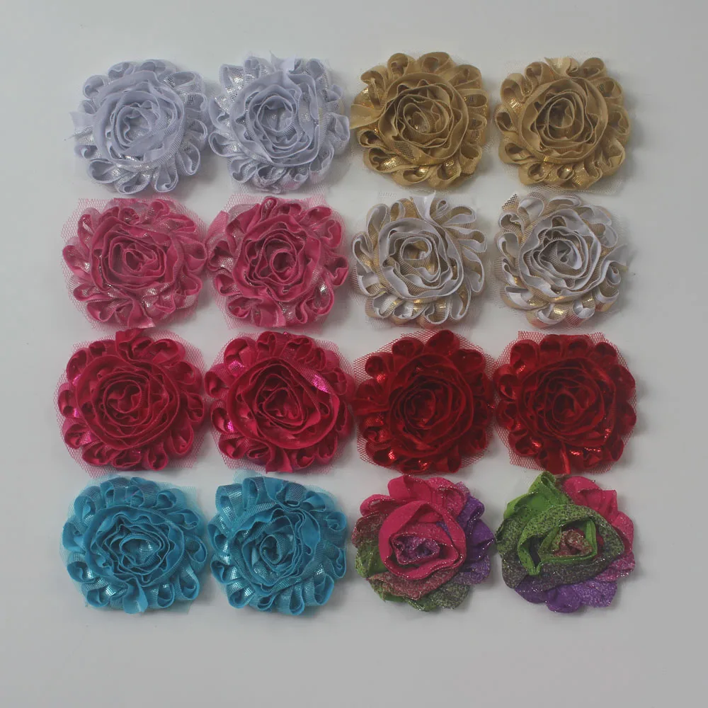 Бесплатная доставка ePacket 32y 2 5 дюйма мерцающий металлический цветок для детей