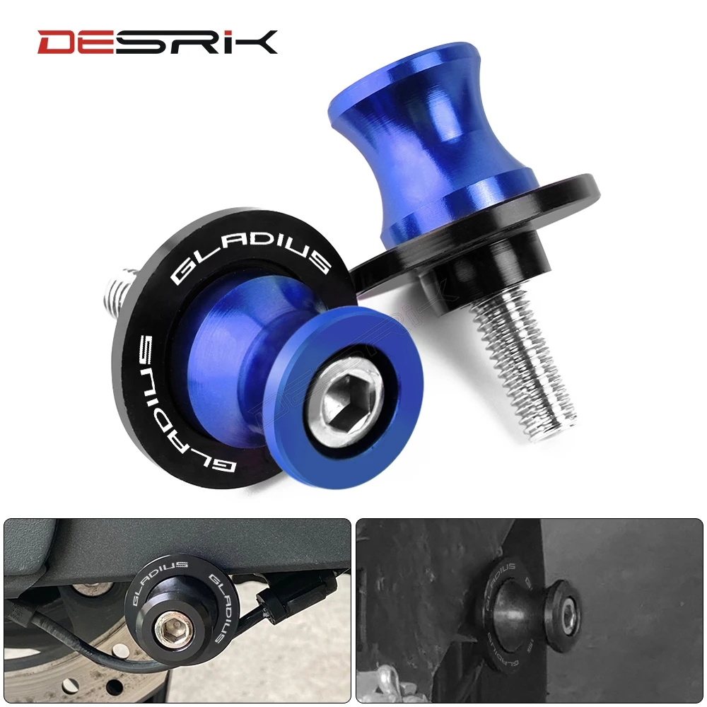 

For Suzuki Gladius 650 SFV650 GLADIUS 2009 - 2015 8MM Motorcycle CNC Swingarm Slider Spools Stand Screws Cover Accessories