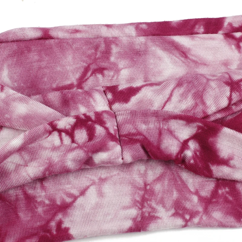 

Women Vintage Stretch Headbands Bohemian Wide Headwrap Cotton Tie-Dye Headwear Girls Fashion Sweat Hair Accessories