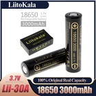 Аккумулятор Liitokala 100%, Lii-30A, 18650, 3000 мА ч, 18650HG2, 3,6 В, разряд 20 А, макс. 35 А