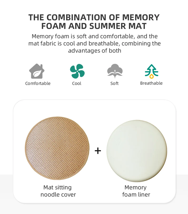 値段 新しい夏のクッション,屋内と屋外のシート,竹製の丸いクッション,家庭,オフィス,庭,マッサージチェア用