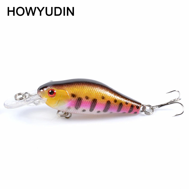 1 шт. приманка в виде гольяна кренкбейт плавающая искусственная рыба приманки с