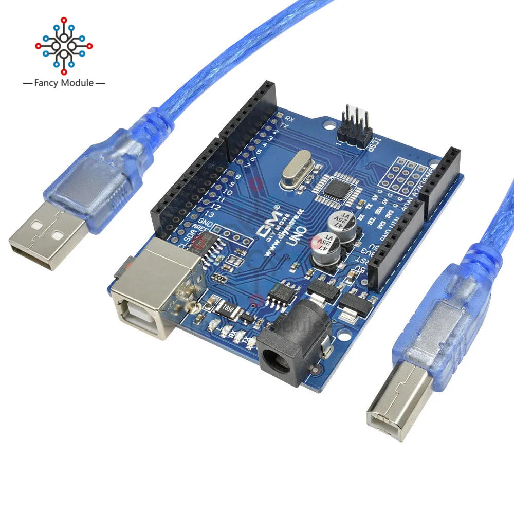 Плата драйвера diymore UNO R3 ATmega328P CH340G USB с кабелем Type B для Arduino|board board|board for arduinoboard diy |