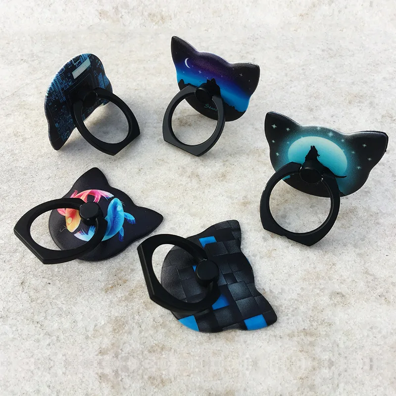 Светящийся Универсальный держатель для мобильного телефона Волк Олень шаблон