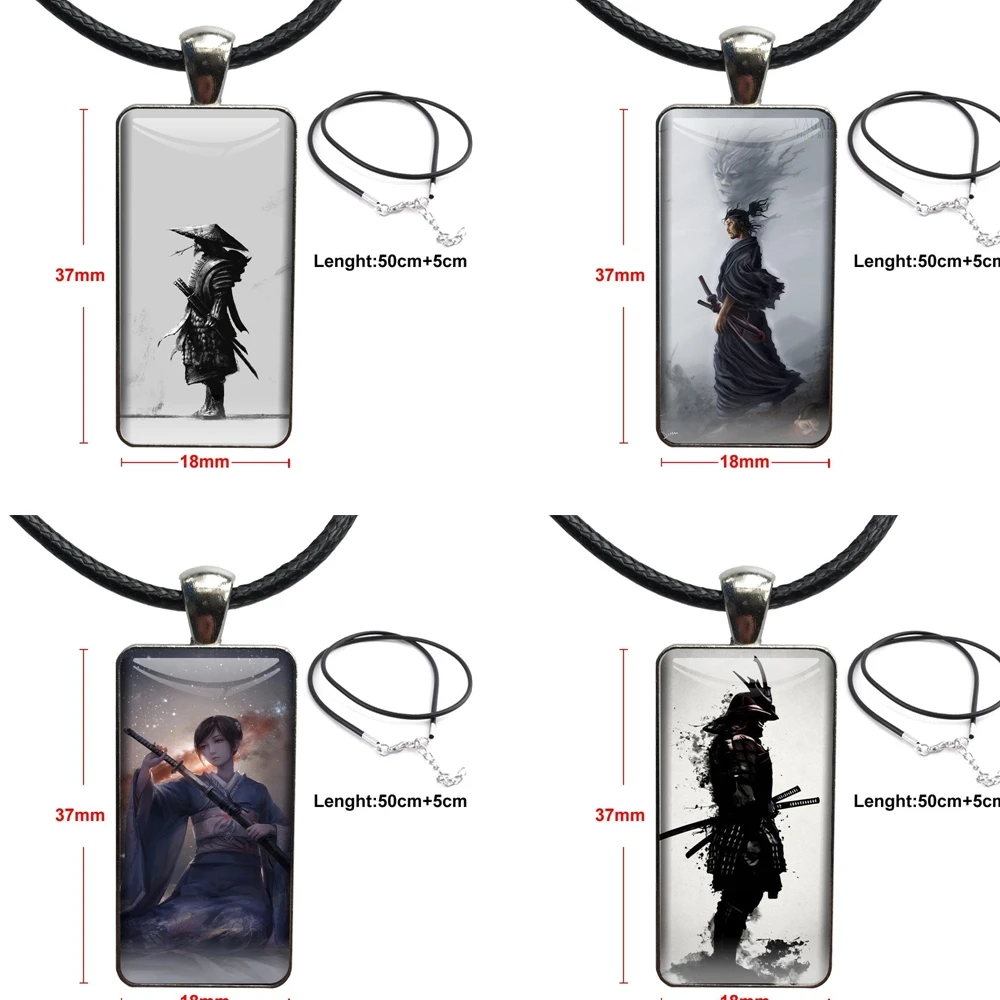 Дизайнерские Модные Винтажные стеклянные подвески для женщин, Япония, самурайская девушка, распродажа, роскошный крутой подарок для женщин на заказ