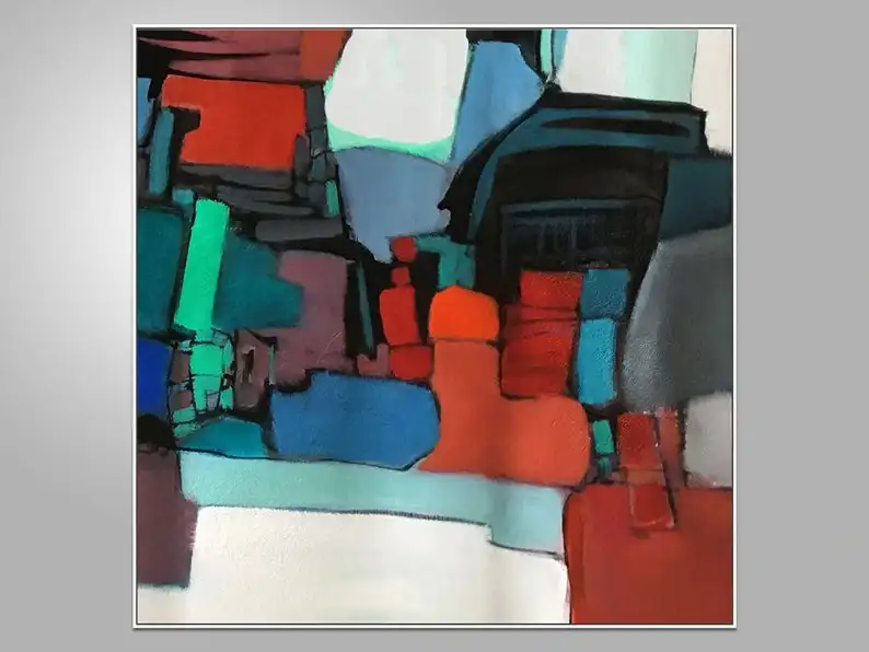 Koop Abstracte Olieverf Grote Canvas Art Wall Decor Originele Abstracte Schilderen Canvas Schilderij Keuken Decor Moderne Schilderkunst