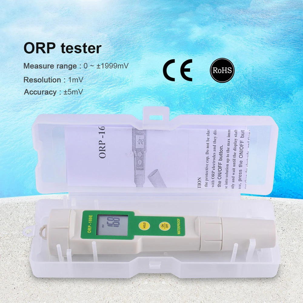 

Датчик качества воды ручка ORP Измеритель Тестер окислительно-восстановительного потенциала отрицательный тестер Электрический 0 ~ +/-1999mVpool ...