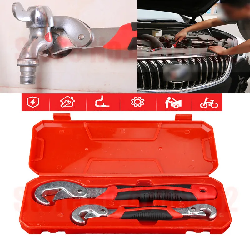 

Универсальный гаечный ключ, регулируемый и захватывающий динамометрический ключ, Быстрый кран, инструмент, набор гаечных ключей, набор инс...