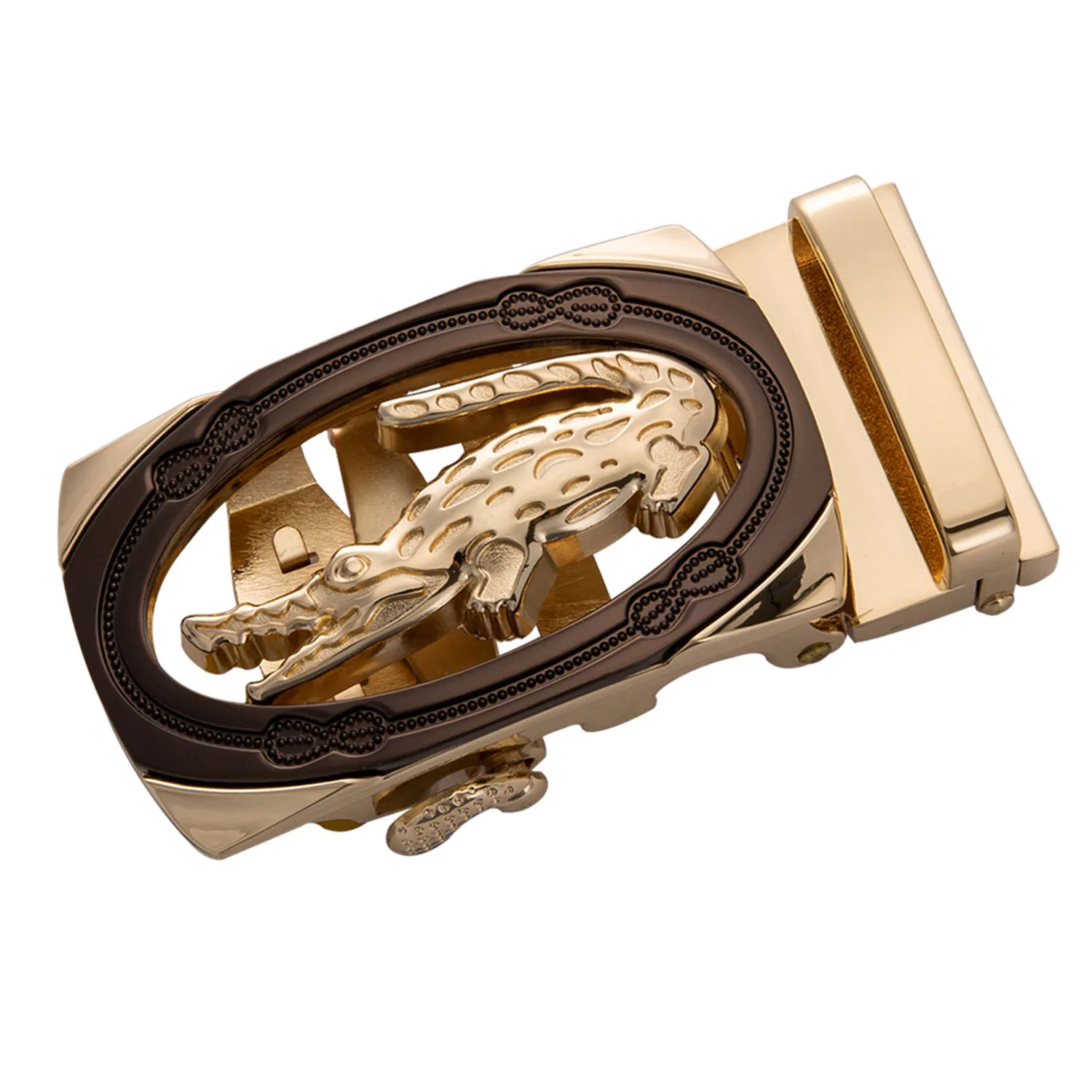 Модная Автоматическая пряжка для ремней с леопардовой головкой 3 5 см храповым