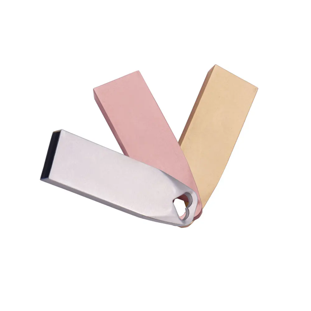 (Более 10 шт. бесплатный логотип) Новый розовый золотой Usb флеш накопитель с