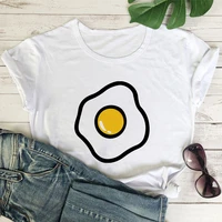 lovely fried eggs printed t shirt women 90s graphic t shirt harajuku tops tee cute short sleeve tshirt female tshirts