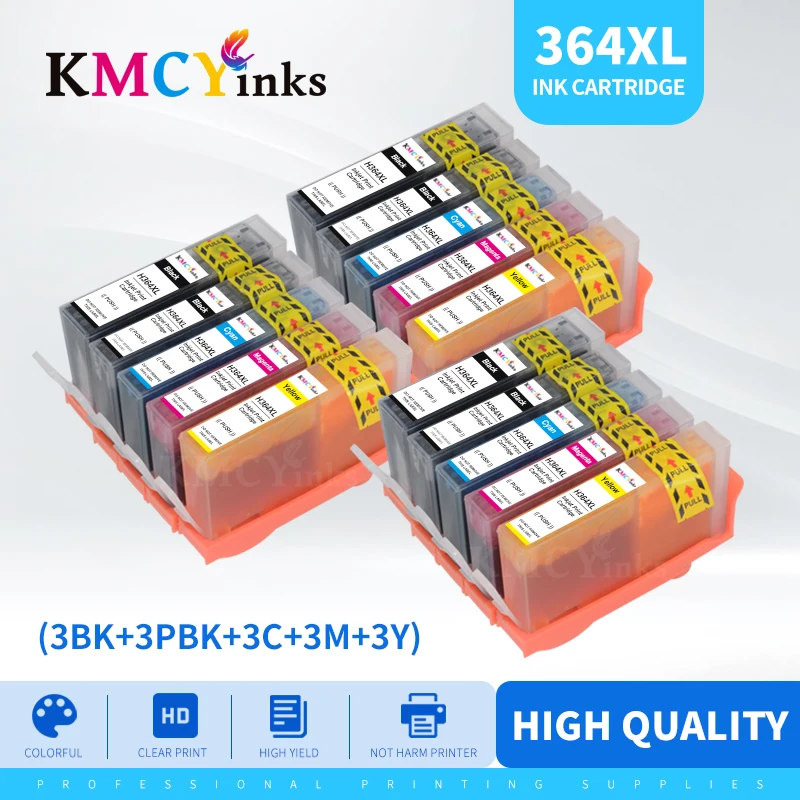 KMCYinks 364XL совместимый картридж с чернилами Замена для HP 364 XL Photosmart 5510 5515 5520 7520 B109a 6510