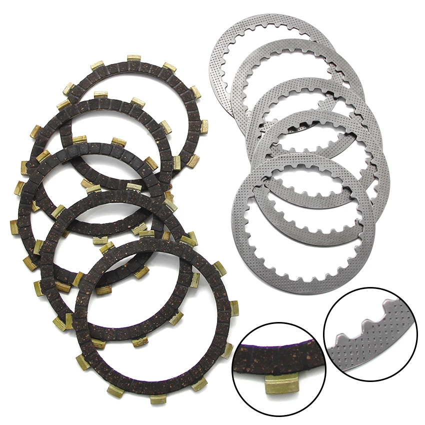 

For Suzuki TS75B TS75M TS75A TM75M TM75L TM75A AC100 AS100 OEM:21441-12010/21441-42G00 Motorcycle Clutch Friction Disc Plate Kit