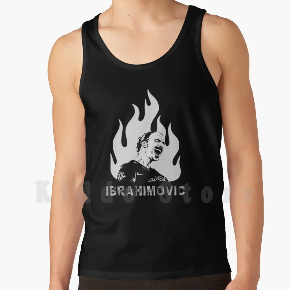 

Zlatan Ibrahimovic Tank Tops Vest 100% Cotton Ibrahimovic Zlatan Zlatan Ibrahimovic Rossoneri Calcio Soccer League