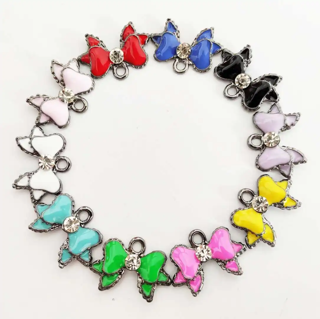 

30pcs bowknot charms for women's handmade jewelry accessories